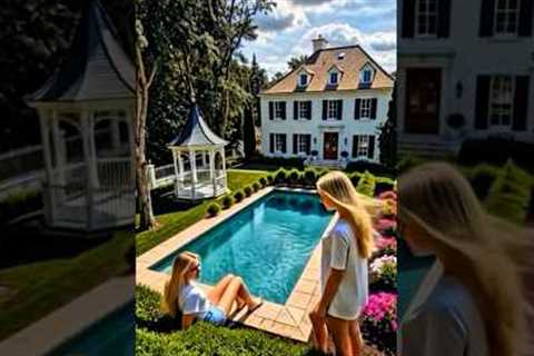 Luxury Backyard Swimming Pool Build | Stable Camera Time-Lapse Transformation | ASMR