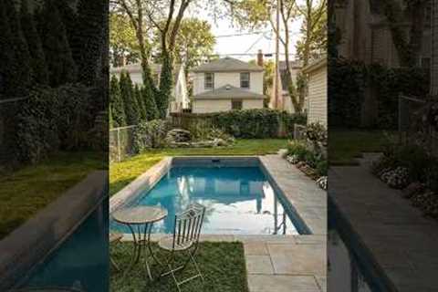 Building a luxury backyard pool #poolconstruction #garden
