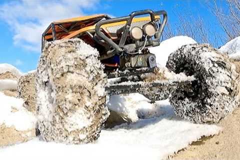 RC Cars vs First Snow! 😱 Deep River Water &amp; Ice Drift