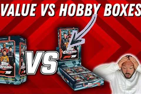 F1 Chrome 2025 Value Boxes vs Hobby Showdown! SHOCKING