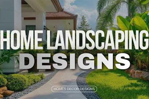 HOME LANDSCAPING DESIGN IDEAS | HOW TO MAKE OUTDOOR BACKYARD GARDEN LANDSCAPE FOR HOUSE
