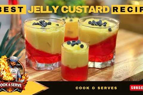Jelly custard recipe | easy dessert recipe | how to make custard dessert recipe | jelly custard 