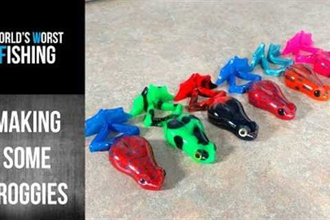 Making Poison Dart Frog Lures With The Marling Baits Frog Mold!!
