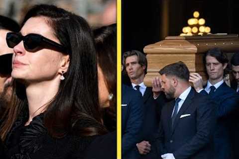 Valentino's Funeral: Anne Hathaway and More Stars Pay Chic Tribute to the Fashion Icon