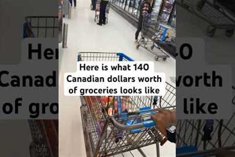What CA$140 can buy you in Canada 🤗. Come grocery shopping with me #groceryshopping #vlogs