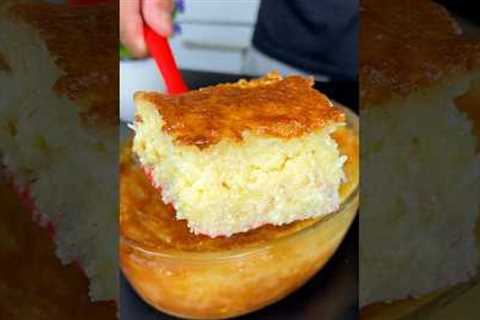 Oven dessert with just four ingredients. Mix it, bake it, and it's ready. #recipe #reels #dessert