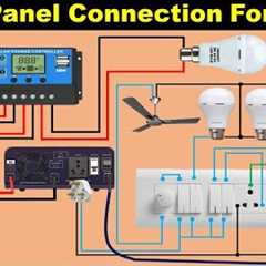 Solar Panel Connection with Inverter and Battery for Home @TheElectricalGuy