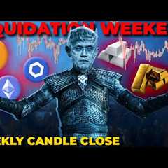 CRYPTO MELTDOWN LIVE! WEEKLY CANDLE CLOSE INCOMING. METALS REOPEN