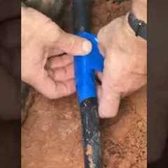 Fast Fix for Polyethylene Waterline Repair #plumbing #plumbers