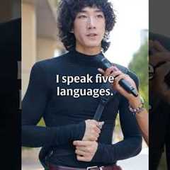 Half Korean Speaking 5 Different Languages Fluently