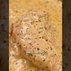 Creamy Garlic Chicken! #garlicsauce #easyrecipe #cooking