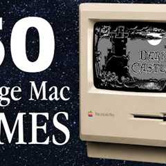 50 Vintage Mac Games in 15 Minutes! (Black & White 68K Macintosh Games)