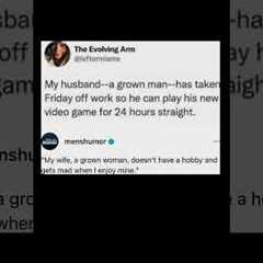 husband takes day off for gaming | Subscribe for more #motivation 😊👍