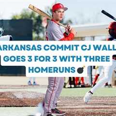 ARKANSAS COMMIT CJ WALL GOES 3 FOR 3 WITH THREE HOME-RUNS 💣 | Georgia Premier Academy vs A3 Academy