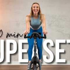 30 min FAT BURNING Supersets Indoor Cycling Workout