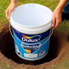 Drop the old paint bucket into the hole you be Amazed. Millions of people don't know this secret 😱!