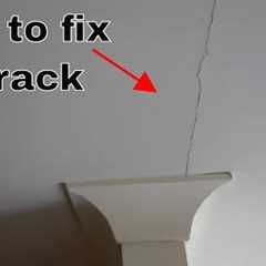 How to fix a crack in a wall or ceiling - DIY