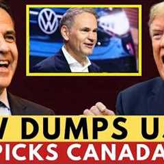 1 MIN AGO: Volkswagen Ditches US, Builds $7B Gigafactory in Canada as Trump's Tariffs BACKFIRE