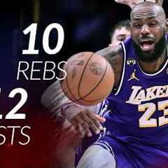 LeBron James 28 pts 10 rebs 12 asts vs Mavericks 25/26 season