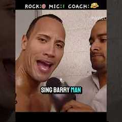 The Rock's Mic Grab Turned Into Total Chaos 😭 #WWE #TheRock