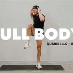 35 Min Full Body Workout | Cardio + Dumbbell HIIT (No Repeats)