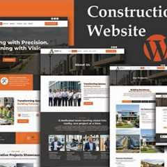 How to Create a Construction Website Using WordPress, Elementor & Kadence Theme