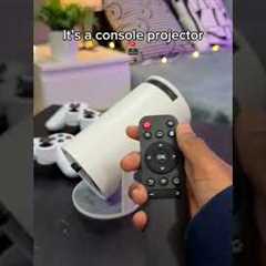 This console projector comes with over 10,000 classic retro games! 🤩👾