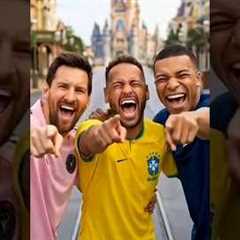 CR7 vs Messi, Neymar & Mbappe's Legos?😱 #shorts #ronaldo #messi #viral #usa