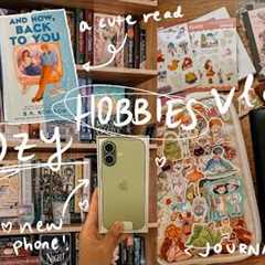 ⭐ cozy hobbies vlog ⭐ | phone refresh, bookish journaling, and a cute read 🩷🍵
