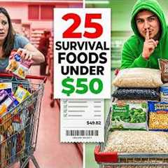 The $50 Survival Food List Every Prepper Needs Right Now!