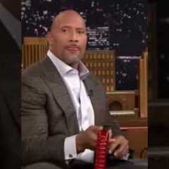 the rock being sussy with gummy worm