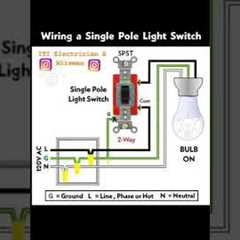 wiring A single pole light switch