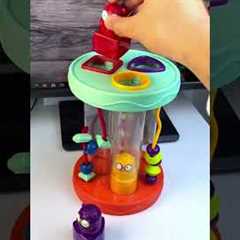 KIBTOY Shape Sorter Sorting Toy Fun Sounds and Bead Maze with 3 Owls and Colorful Shapes