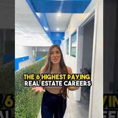 THESE ARE THE 6 HIGHEST PAYING CAREERS IN REAL ESTATE 💵🏡