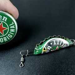 Save Money  - Turn Beer Caps into Fishing Lures!