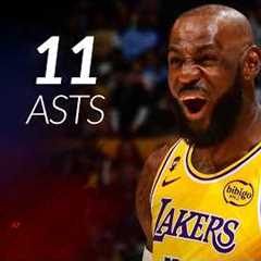 LeBron James 13 pts 11 asts vs Clippers 25/26 season