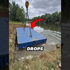 He Buried a Shipping Container Underground… Then Did THIS 😳 #shorts