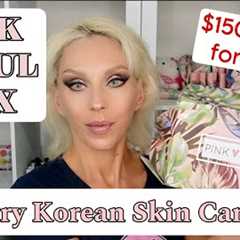 PINK SEOUL KOREAN SKINCARE SUBSCRIPTION BOX UNBOXING, REVIEW/ DRY SKIN