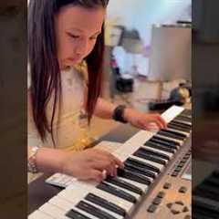 “8-Year-Old SHREDS Metal Guitar on a Keyboard?! ⚡🎹🔥”