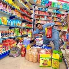 ASMR $200 monthly grocery shopping 🛒 in super store 🏬 