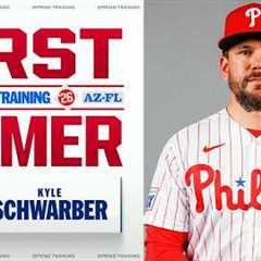 Kyle Schwarber LAUNCHES his first home run of Spring Training!