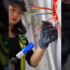 Terminating Wires in a Junction Box #experiment #experimnent #electrician #electrical house wiring.