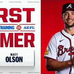 Matt Olson LEAVES THE STADIUM for his first Spring Training home run! 😱⚾️