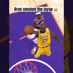 LeBron blocked by the rim 💔