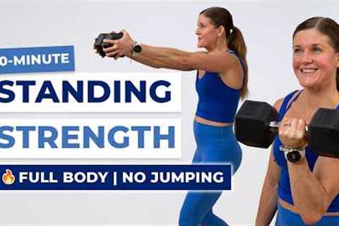 30-Minute Full-Body STANDING Workout | Dumbbell-Only