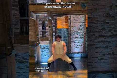 proof that giving 200% isn’t always the move 😂 #broadway #actor #dance #hamilton #dancer