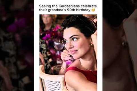 The Kardashians Celebrate Their Grandma’s 90th 🥹 #kimkardashian #krisjenner #kardashians #shorts