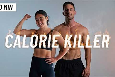 30 MIN CALORIE KILLER HIIT WORKOUT - ALL STANDING - Full Body, No Equipment, No Repeats