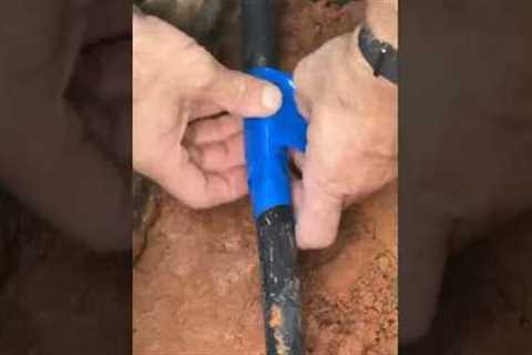Fast Fix for Polyethylene Waterline Repair #plumbing #plumbers