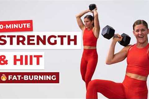 30-Minute Full Body HIIT Workout with Dumbbells | At-Home Strength + Cardio Burn